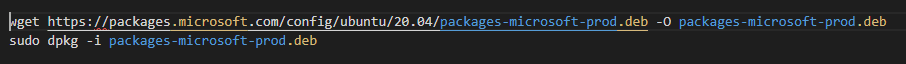 Adding Microsoft package repository