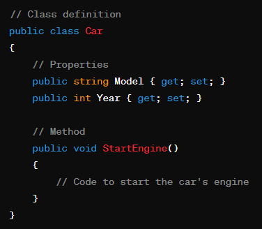 Classes and Objects