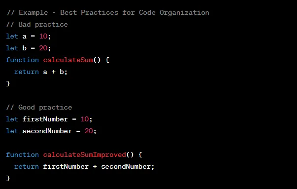 Code Organization and Modularization