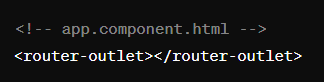 Create Router Outlet Angular