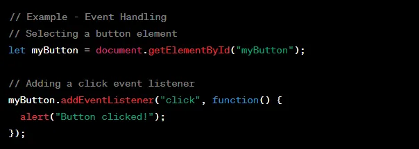 Event Handling in JavaScript