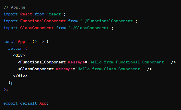 Functional and class syntax in React