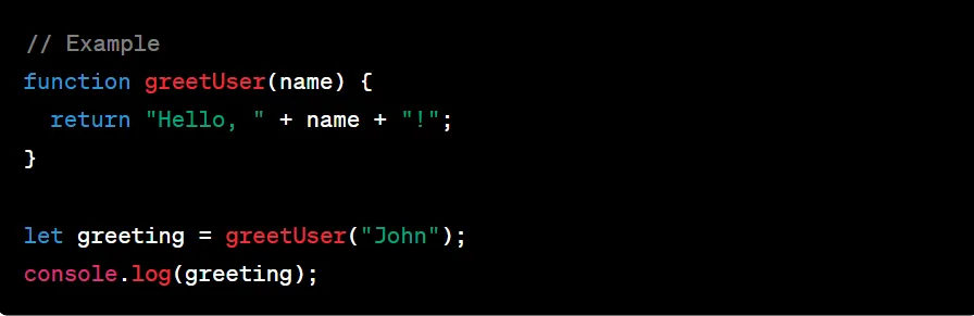 Functions in JavaScript