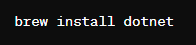 Install .NET SDK