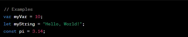 JavaScript Variables