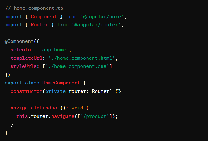 Navigate Between Routes Programmatically 2 Angular