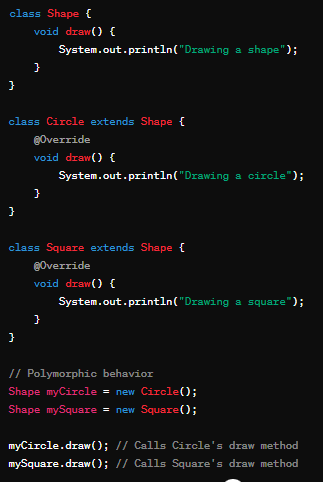 Polymorphism Example