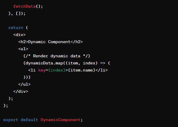 React component called DynamicComponent 2
