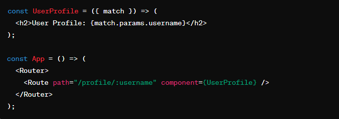 Route Parameters and Dynamic Routing