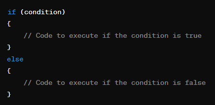 if-else Statements