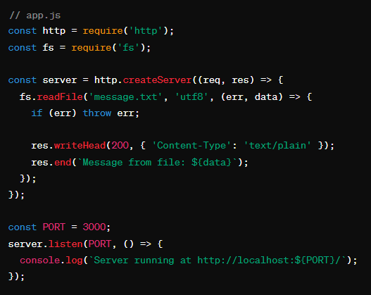 Exploring the File System Module